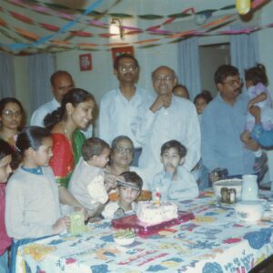 Joanna's (grand daughter) Birthday at Raksha Bhawan - 1997