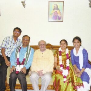 with Richard's (son) family on their Silver Marriage Anniversary - 2013