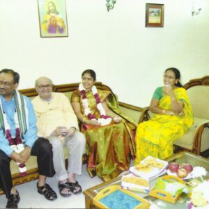 with Richard's (son) family on their Silver Marriage Anniversary - 2013