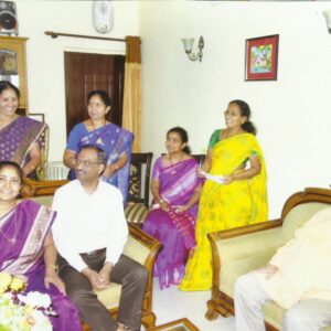 with Richard's (son) family on their Silver Marriage Anniversary - 2013