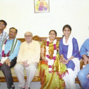 with Richard's (son) family on their Silver Marriage Anniversary - 2013