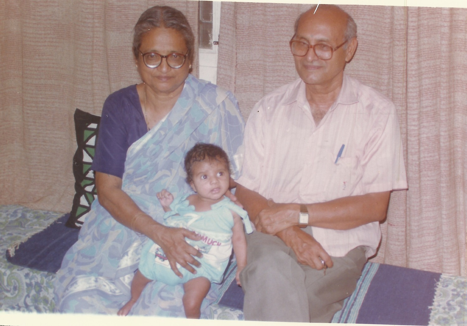 K P M & Kitchi Sundharam with Grand child (John)