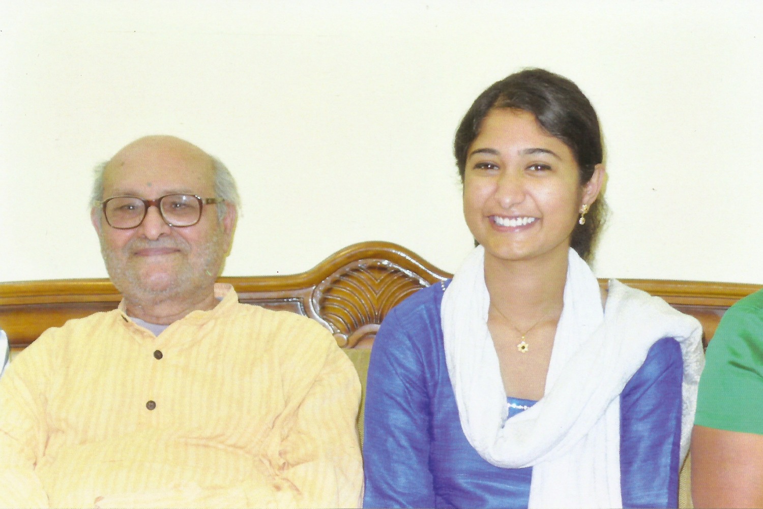 K P  M Sundharam with Grand daughter (Joanna) - 2013