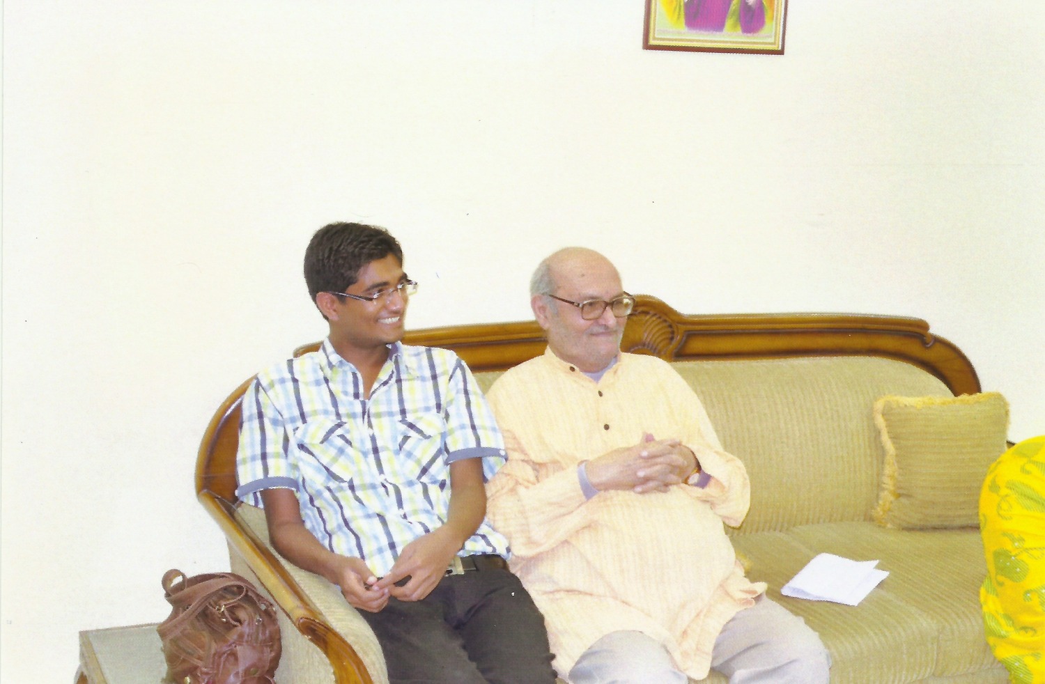 K P M Sundharam with Grandson (John) - 2013