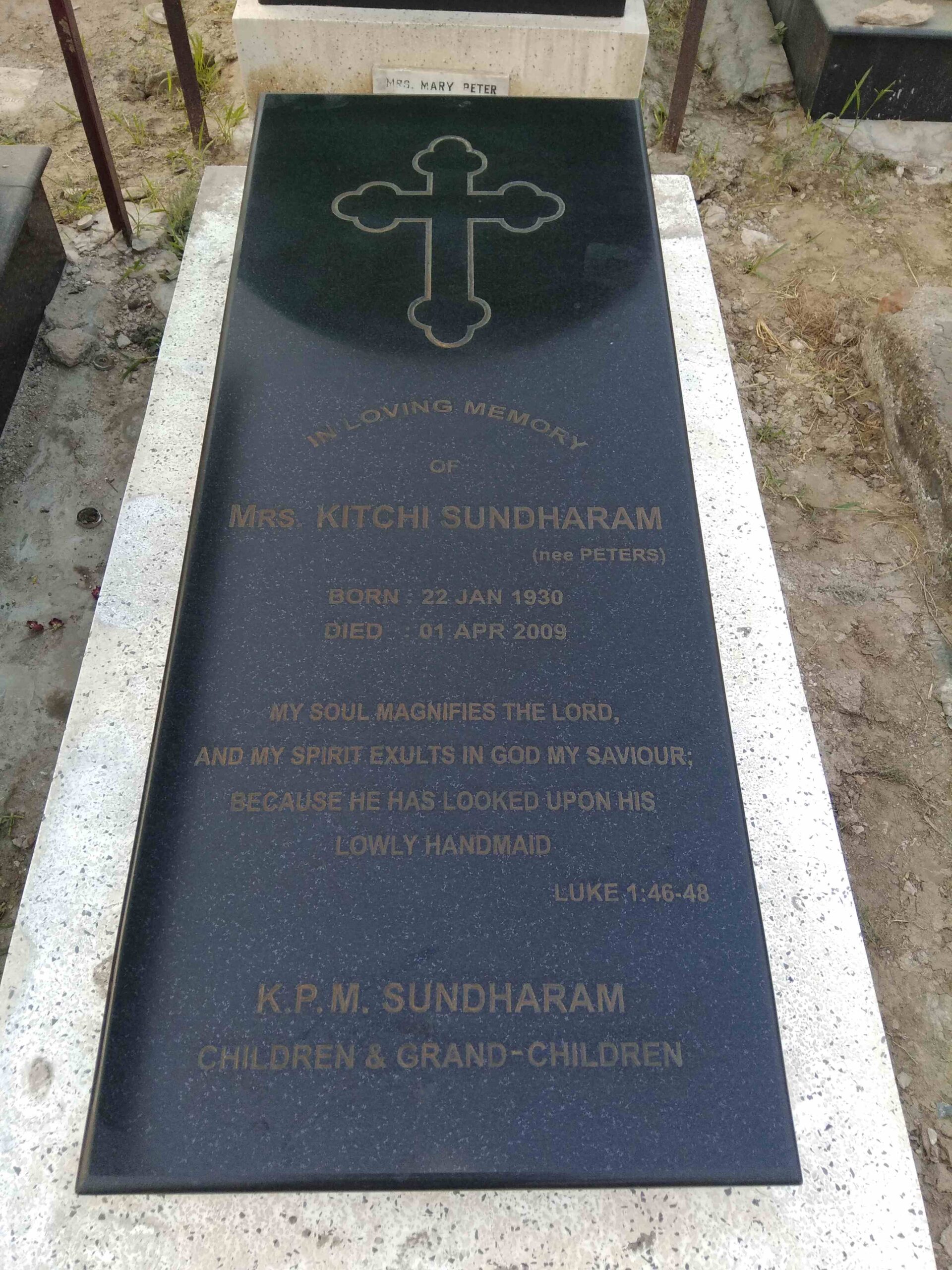 Kitchi Sundharam Epitaph